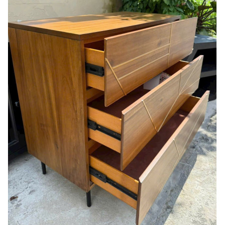 Living Spaces 206180 : Tủ Đứng 3 Ngăn Kéo - Vàng Đồng